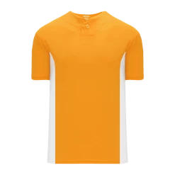 Athletic (AK) Knit Athletic Knit (AK) BA1343Y-236 Youth Gold/White One-Button Baseball Jersey Hockey