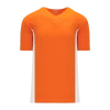Athletic (AK) Knit Athletic Knit (AK) BA1343Y-238 Youth Orange/White One-Button Baseball Jersey
