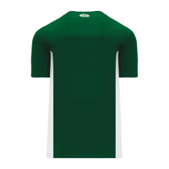 Athletic (AK) Knit Athletic Knit (AK) BA1343Y-260 Youth Dark Green/White One-Button Baseball Jersey Hockey