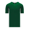 Athletic (AK) Knit Athletic Knit (AK) BA1343Y-260 Youth Dark Green/White One-Button Baseball Jersey Hockey