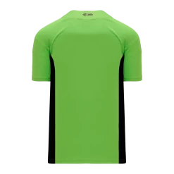 Athletic (AK) Knit Athletic Knit (AK) BA1343Y-269 Youth Lime Green/Black One-Button Baseball Jersey