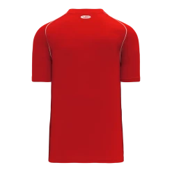 Athletic (AK) Knit Athletic Knit (AK) BA1344Y-208 Youth Red/White Two-Button Baseball Jersey Hockey