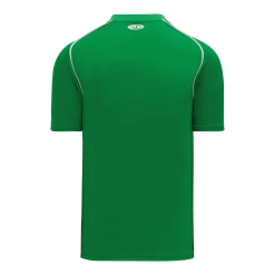 Athletic (AK) Knit Hockey Athletic Knit (AK) BA1344A-210 Adult Kelly Green/White Two-Button Baseball Jersey