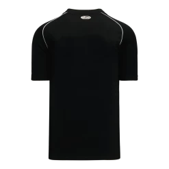 Athletic (AK) Knit Athletic Knit (AK) BA1344Y-221 Youth Black/White Two-Button Baseball Jersey Hockey