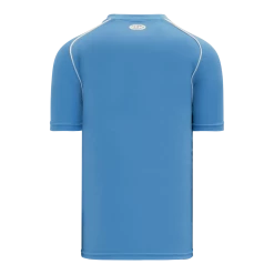 Athletic (AK) Knit Athletic Knit (AK) BA1344A-227 Adult Sky Blue/White Two-Button Baseball Jersey Hockey