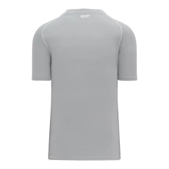 Athletic (AK) Knit Athletic Knit (AK) BA1344A-245 Adult Grey/White Two-Button Baseball Jersey Hockey