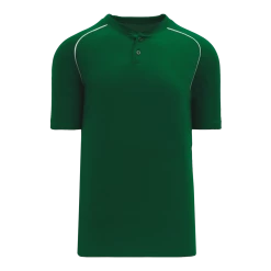 Athletic (AK) Knit Athletic Knit (AK) BA1344Y-260 Youth Dark Green/White Two-Button Baseball Jersey