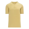 Athletic (AK) Knit Hockey Athletic Knit (AK) BA1344Y-280 Youth Vegas Gold/White Two-Button Baseball Jersey