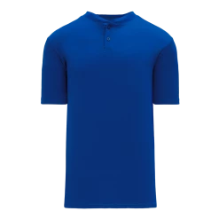 Athletic (AK) Knit Hockey Athletic Knit (AK) BA1347A-002 Adult Royal Blue Two-Button Baseball Jersey