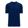 Athletic (AK) Knit Athletic Knit (AK) BA1347A-004 Adult Navy Two-Button Baseball Jersey