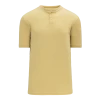 Athletic (AK) Knit Athletic Knit (AK) BA1347A-008 Adult Vegas Gold Two-Button Baseball Jersey
