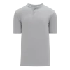 Athletic (AK) Knit Athletic Knit (AK) BA1347Y-012 Youth Grey Two-Button Baseball Jersey