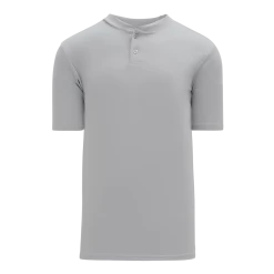 Athletic (AK) Knit Athletic Knit (AK) BA1347Y-012 Youth Grey Two-Button Baseball Jersey