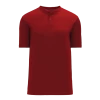 Athletic (AK) Knit Athletic Knit (AK) BA1347Y-013 Youth AV Red Two-Button Baseball Jersey Hockey