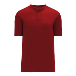Athletic (AK) Knit Athletic Knit (AK) BA1347Y-013 Youth AV Red Two-Button Baseball Jersey Hockey