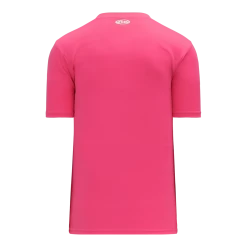 Athletic (AK) Knit Athletic Knit (AK) BA1347A-014 Adult Pink Two-Button Baseball Jersey Hockey