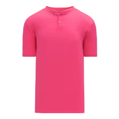 Athletic (AK) Knit Athletic Knit (AK) BA1347Y-014 Youth Pink Two-Button Baseball Jersey