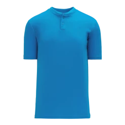 Athletic (AK) Knit Hockey Athletic Knit (AK) BA1347A-019 Adult Pro Blue Two-Button Baseball Jersey