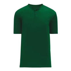 Athletic (AK) Knit Athletic Knit (AK) BA1347Y-029 Youth Dark Green Two-Button Baseball Jersey Hockey