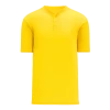Athletic (AK) Knit Athletic Knit (AK) BA1347A-055 Adult Maize Two-Button Baseball Jersey
