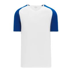 Athletic (AK) Knit Athletic Knit (AK) V1375Y-207 Youth White/Royal Blue Volleyball Jersey