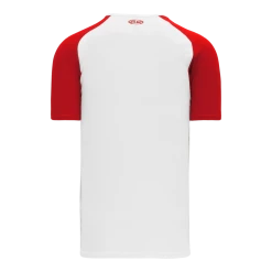 Athletic (AK) Knit Athletic Knit (AK) V1375L-209 Ladies White/Red Volleyball Jersey Hockey