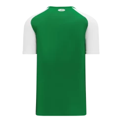 Athletic (AK) Knit Hockey Athletic Knit (AK) BA1375M-210 Mens Kelly Green/White Pullover Baseball Jersey