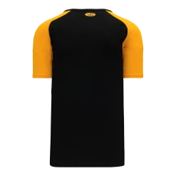 Athletic (AK) Knit Hockey Athletic Knit (AK) S1375M-212 Mens Black/Gold Soccer Jersey