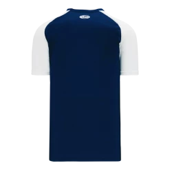 Athletic (AK) Knit Hockey Athletic Knit (AK) BA1375L-216 Ladies Navy/White Pullover Baseball Jersey