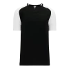 Athletic (AK) Knit Athletic Knit (AK) BA1375L-221 Ladies Black/White Pullover Baseball Jersey