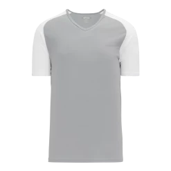 Athletic (AK) Knit Hockey Athletic Knit (AK) BA1375Y-245 Youth Grey/White Pullover Baseball Jersey