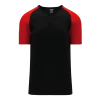 Athletic (AK) Knit Athletic Knit (AK) V1375Y-249 Youth Black/Red Volleyball Jersey Hockey