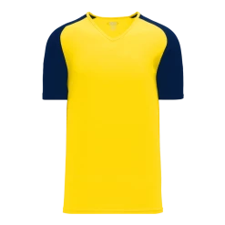 Athletic (AK) Knit Athletic Knit (AK) S1375L-253 Ladies Maize/Navy Soccer Jersey Hockey