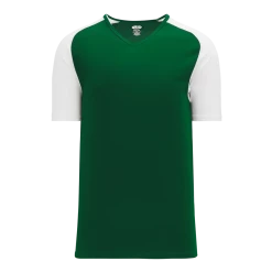 Athletic (AK) Knit Hockey Athletic Knit (AK) BA1375L-260 Ladies Dark Green/White Pullover Baseball Jersey