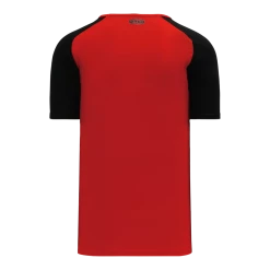 Athletic (AK) Knit Athletic Knit (AK) BA1375L-264 Ladies Red/Black Pullover Baseball Jersey Hockey