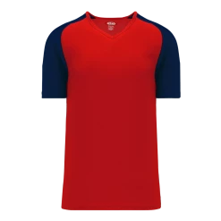 Athletic (AK) Knit Hockey Athletic Knit (AK) S1375L-268 Ladies Red/Navy Soccer Jersey