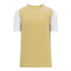 Athletic (AK) Knit Athletic Knit (AK) BA1375Y-280 Youth Vegas Gold/White Pullover Baseball Jersey