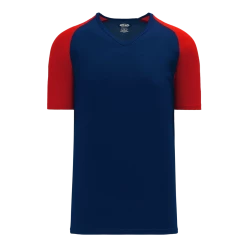 Athletic (AK) Knit Athletic Knit (AK) S1375M-285 Mens Navy/Red Soccer Jersey Hockey