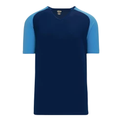 Athletic (AK) Knit Athletic Knit (AK) BA1375Y-287 Youth Navy/Sky Blue Pullover Baseball Jersey