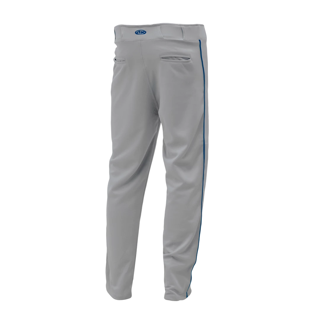 Athletic (AK) Knit Athletic Knit (AK) BA1391A-827 Adult Grey/Royal Blue Pro Baseball Pants 4 Athletic (AK) Knit Athletic Knit (AK) BA1391A-827 Adult Grey/Royal Blue Pro Baseball Pants