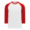Athletic (AK) Knit Athletic Knit (AK) V1846Y-209 Youth White/Red Volleyball Jersey Hockey