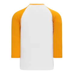 Athletic (AK) Knit Hockey Athletic Knit (AK) BA1846A-242 Adult White/Gold Pullover Baseball Jersey