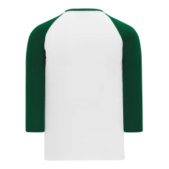 Athletic (AK) Knit Athletic Knit (AK) BA1846A-279 Adult White/Dark Green Pullover Baseball Jersey Hockey