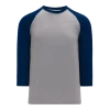 Athletic (AK) Knit Athletic Knit (AK) S1846A-921 Adult Heather Grey/Navy Soccer Jersey