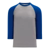 Athletic (AK) Knit Hockey Athletic Knit (AK) V1846A-922 Adult Heather Grey/Royal Blue Volleyball Jersey
