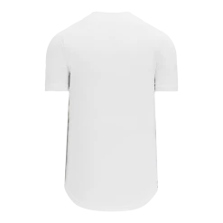 Athletic (AK) Knit Athletic Knit (AK) BA5200M-000 Mens White Full Button Baseball Jersey Hockey