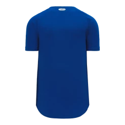 Athletic (AK) Knit Athletic Knit (AK) BA5200M-002 Mens Royal Blue Full Button Baseball Jersey