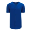 Athletic (AK) Knit Hockey Athletic Knit (AK) BA5200L-002 Ladies Royal Blue Full Button Baseball Jersey