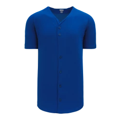 Athletic (AK) Knit Athletic Knit (AK) BA5200Y-002 Youth Royal Blue Full Button Baseball Jersey Hockey