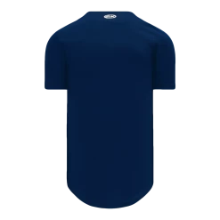Athletic (AK) Knit Athletic Knit (AK) BA5200Y-004 Youth Navy Full Button Baseball Jersey